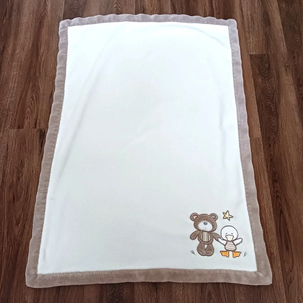 29 x 39 KOALA BABY Teddy Bear & Duck Plush Crib Baby Blanket Lovey
